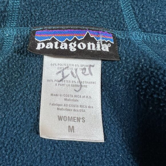 Patagonia Capilene 4 Expedition Full Zip Hoodie Teal/Turquoise Women's Medium - Picture 10 of 12